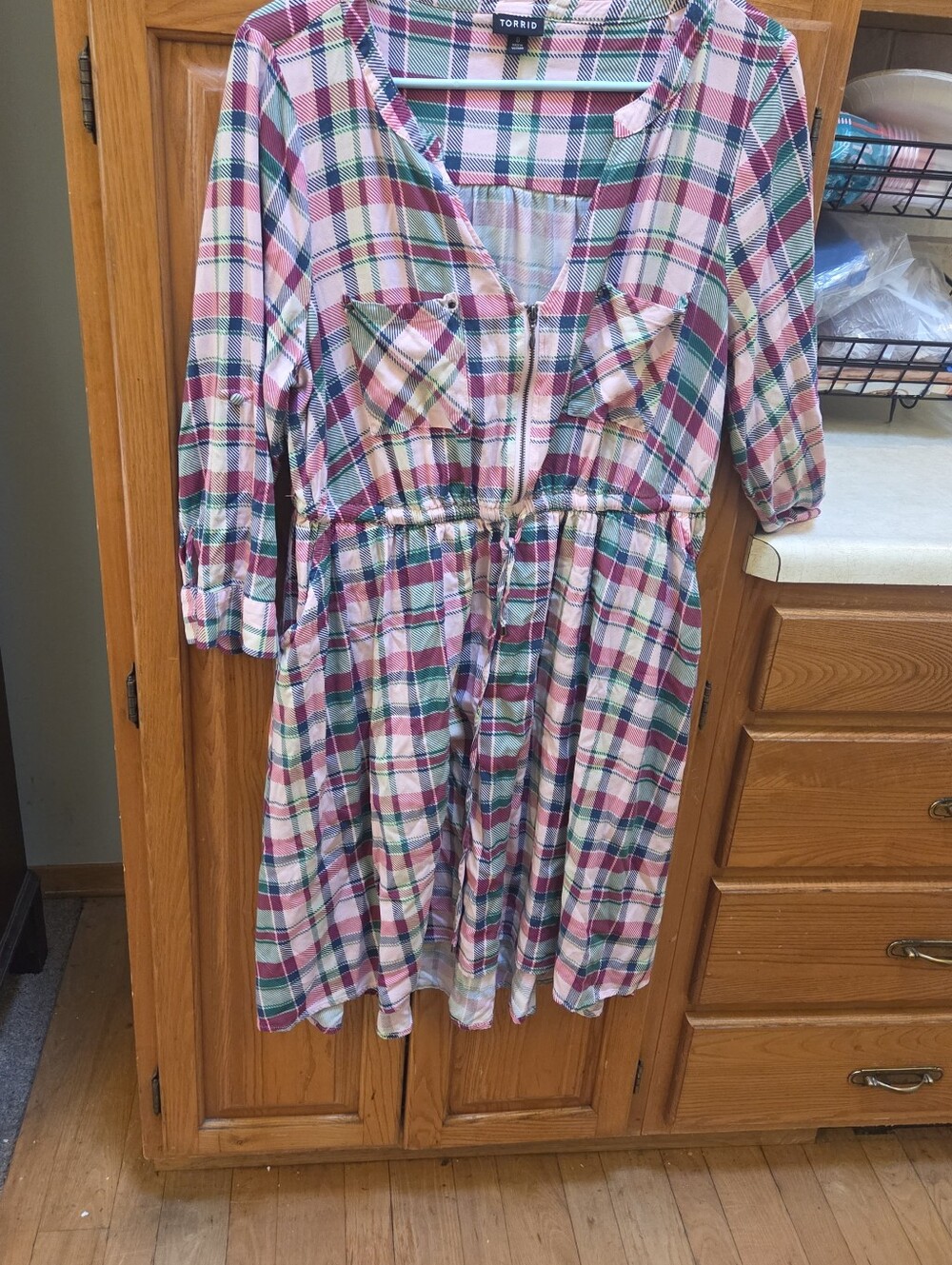 Torrid Size 0 Plaid Dress